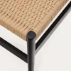 Kave Home Bankje Zaide Eikenhout Zwart 120cm