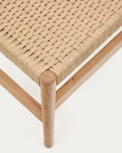 Kave Home Bankje Zaide Eikenhout Naturel 120cm