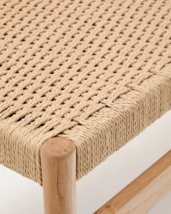 Kave Home Bankje Zaide Eikenhout Naturel 120cm