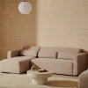 Kave Home Bank Neom Modulaire 3 Zits Chaise Longue Rechts/links Beige 263cm