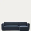 Kave Home Bank Neom Modulaire 3 Zits Chaise Longue Rechts/links Blauw 263cm