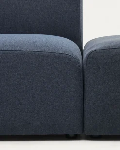 Kave Home Bank Neom 1-zits Modulair Blauw Eindstuk 169cm