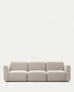 Kave Home Bank Neom 3 Zits Modulair Beige 263cm