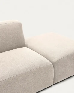 Kave Home Bank Neom 2-zits Modulair Beige Eindpaneel 244cm