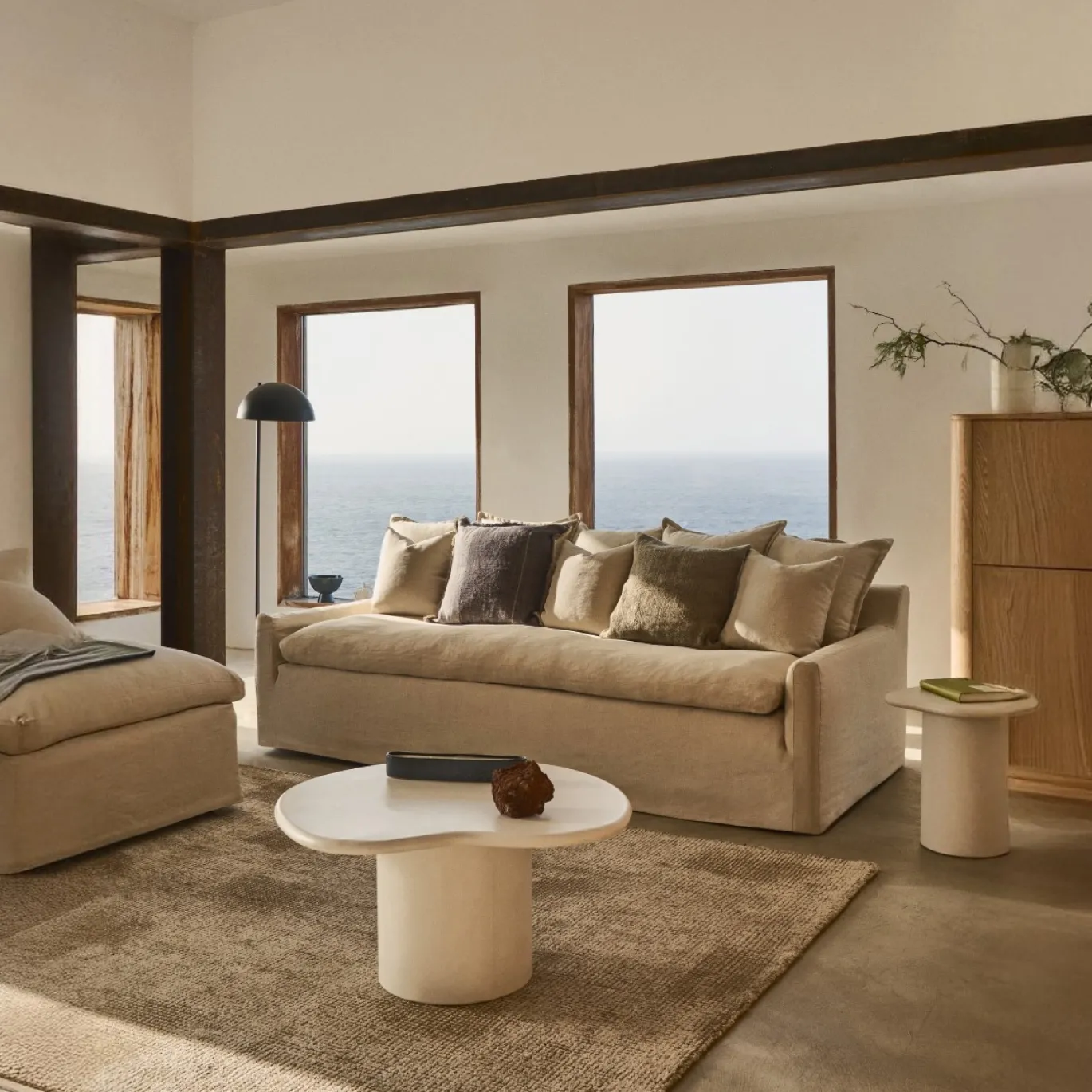 Kave Home Bank Zenira 3-Zits Beige