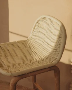 Kave Home Barkruk Alipa Acaciahout Beige