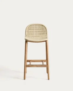 Kave Home Barkruk Alipa Acaciahout Beige