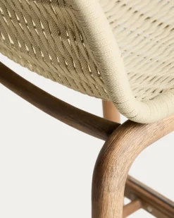 Kave Home Barkruk Alipa Acaciahout Beige