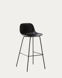 Kave Home Barkruk Altea Zwart 75cm