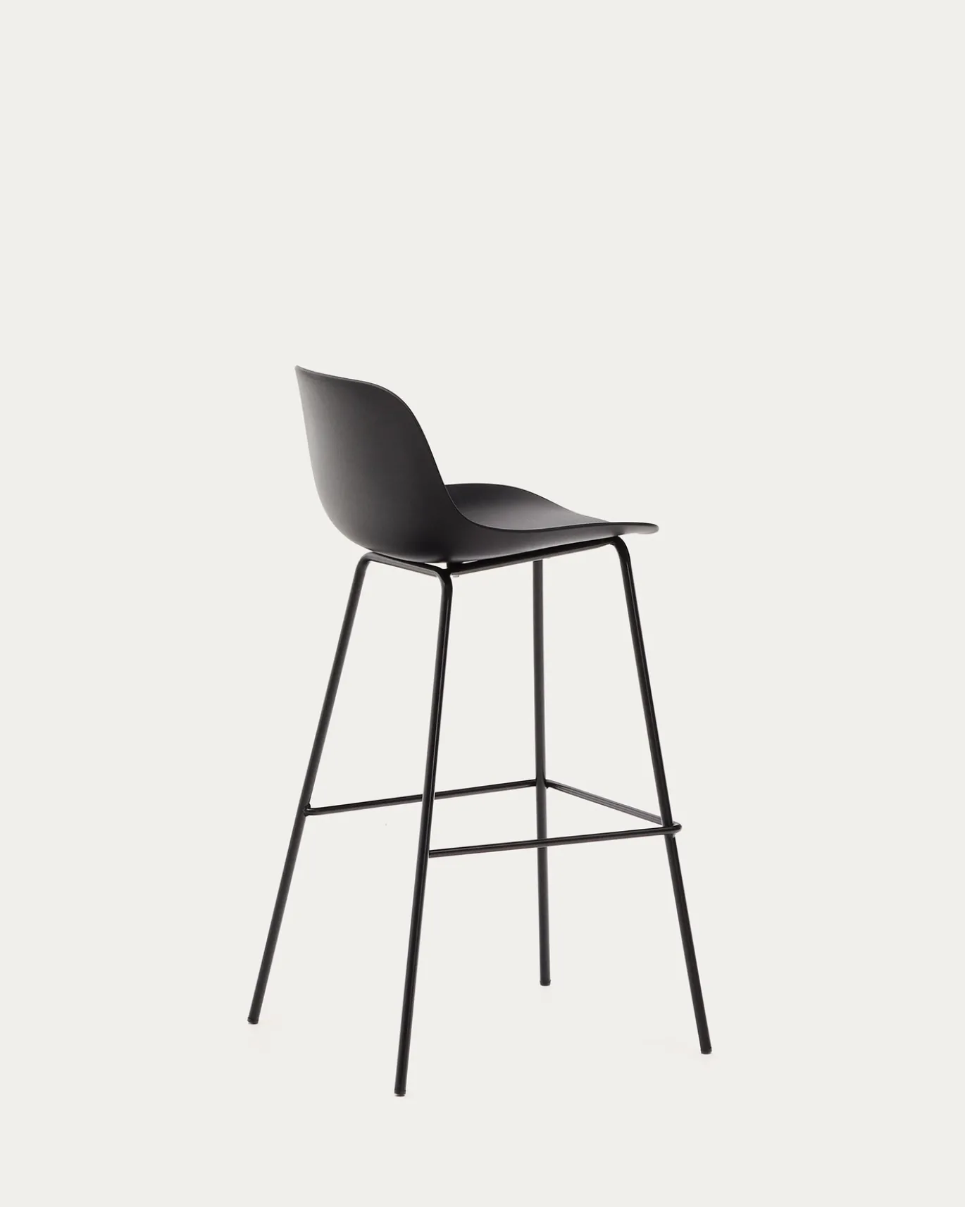 Kave Home Barkruk Altea Zwart 75cm
