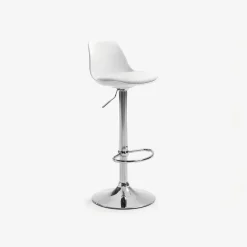 Kave Home Barkruk Orlando-T Wit Verstelbaar