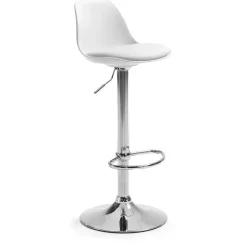 Kave Home Barkruk Orlando-T Wit Verstelbaar