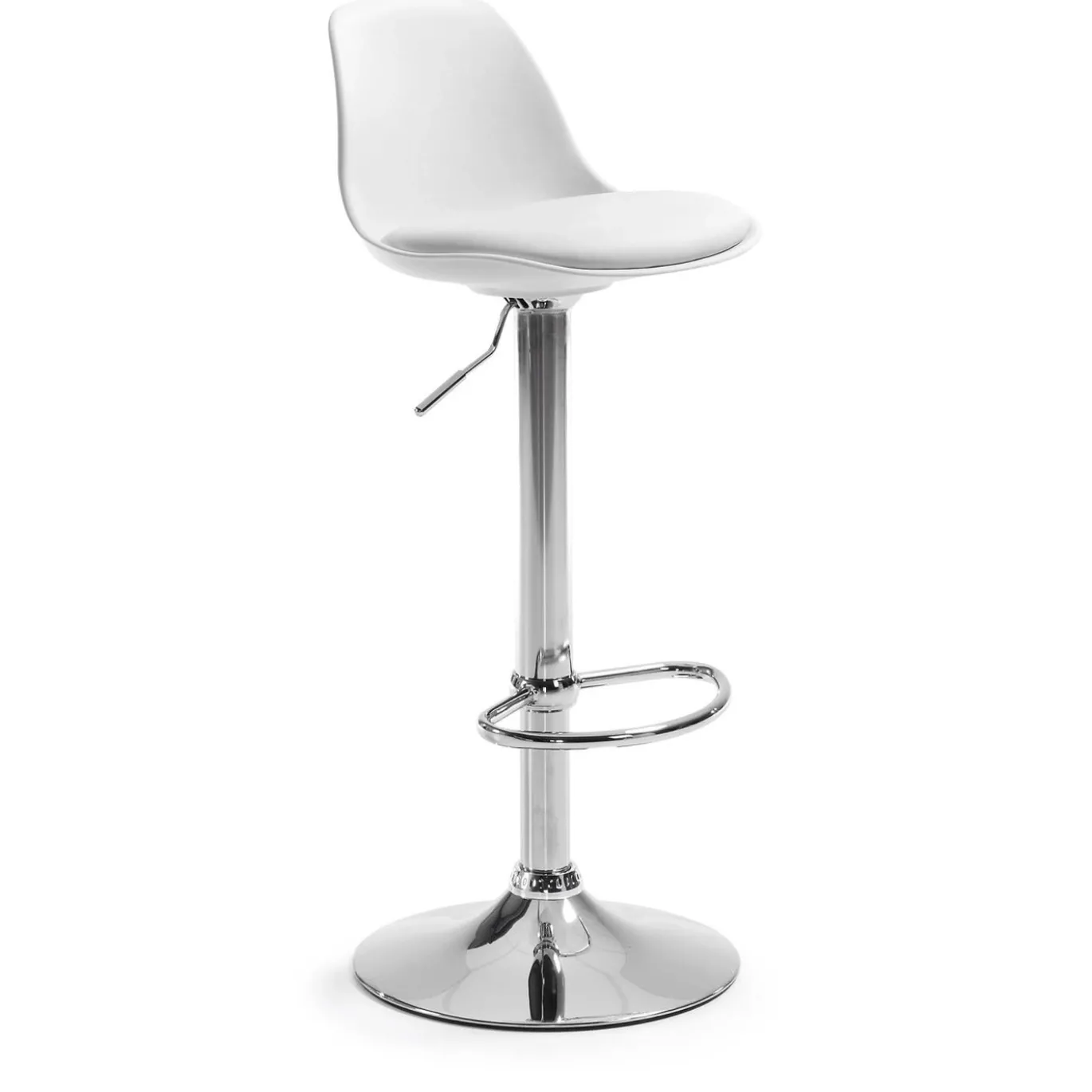 Kave Home Barkruk Orlando-T Wit Verstelbaar