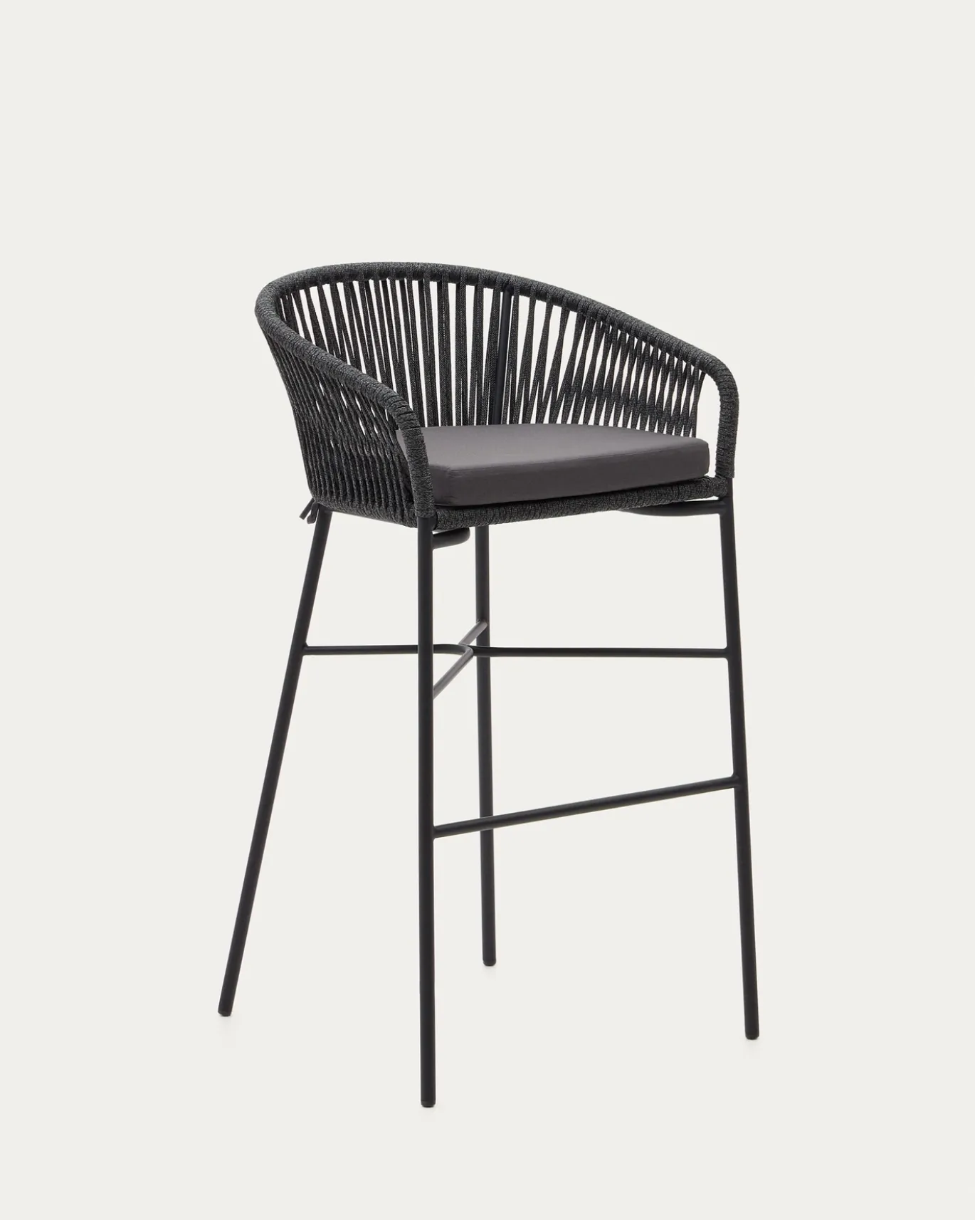 Kave Home Barkruk Yanet Zwart