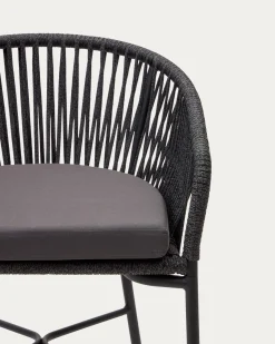 Kave Home Barkruk Yanet Zwart