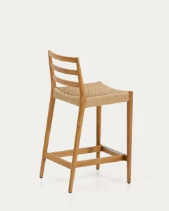 Kave Home Barstoel Analy Eikenhout Naturel 65cm