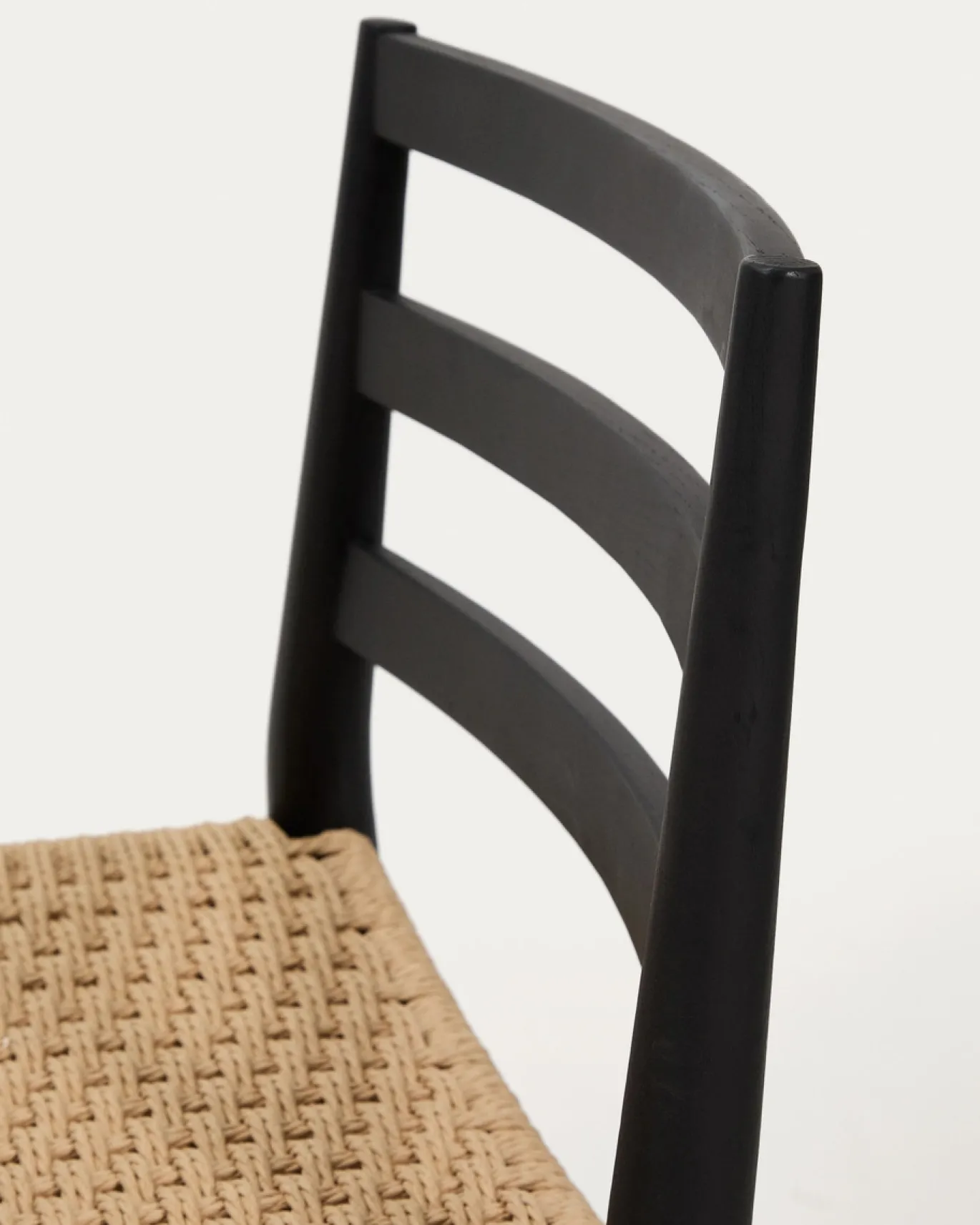 Kave Home Barstoel Analy Eikenhout Naturel/zwart 65cm