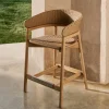 Kave Home Barstoel Arinella Acaciahout Naturel 65cm