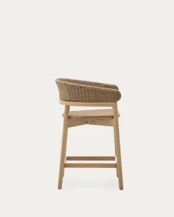 Kave Home Barstoel Arinella Acaciahout Naturel 65cm