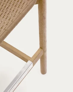 Kave Home Barstoel Arinella Acaciahout Naturel 65cm