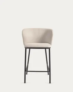 Kave Home Barstoel Ciselia Beige Chenille