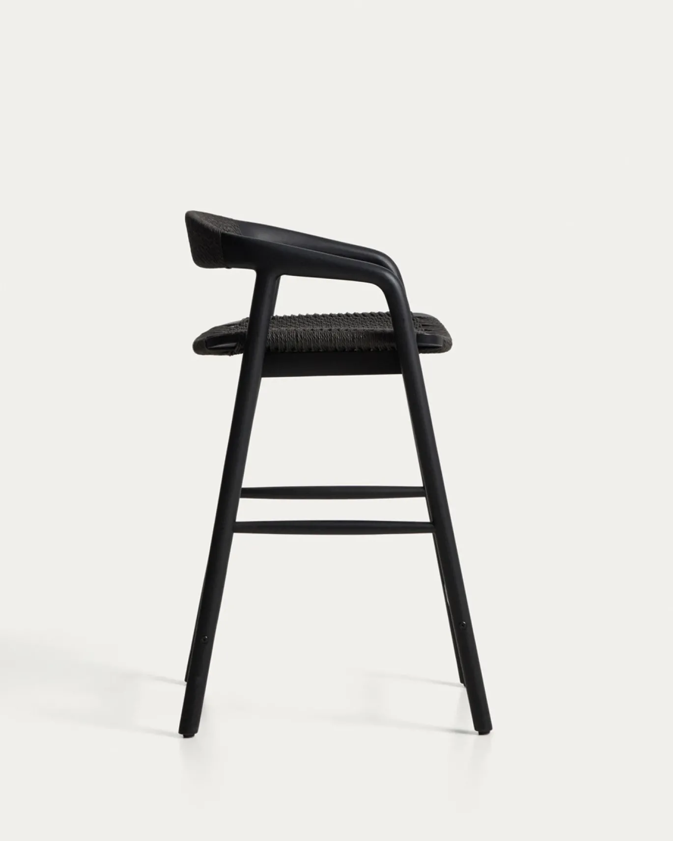 Kave Home Barstoel Derile Eiken Zwart