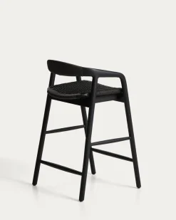 Kave Home Barstoel Derile Eiken Zwart