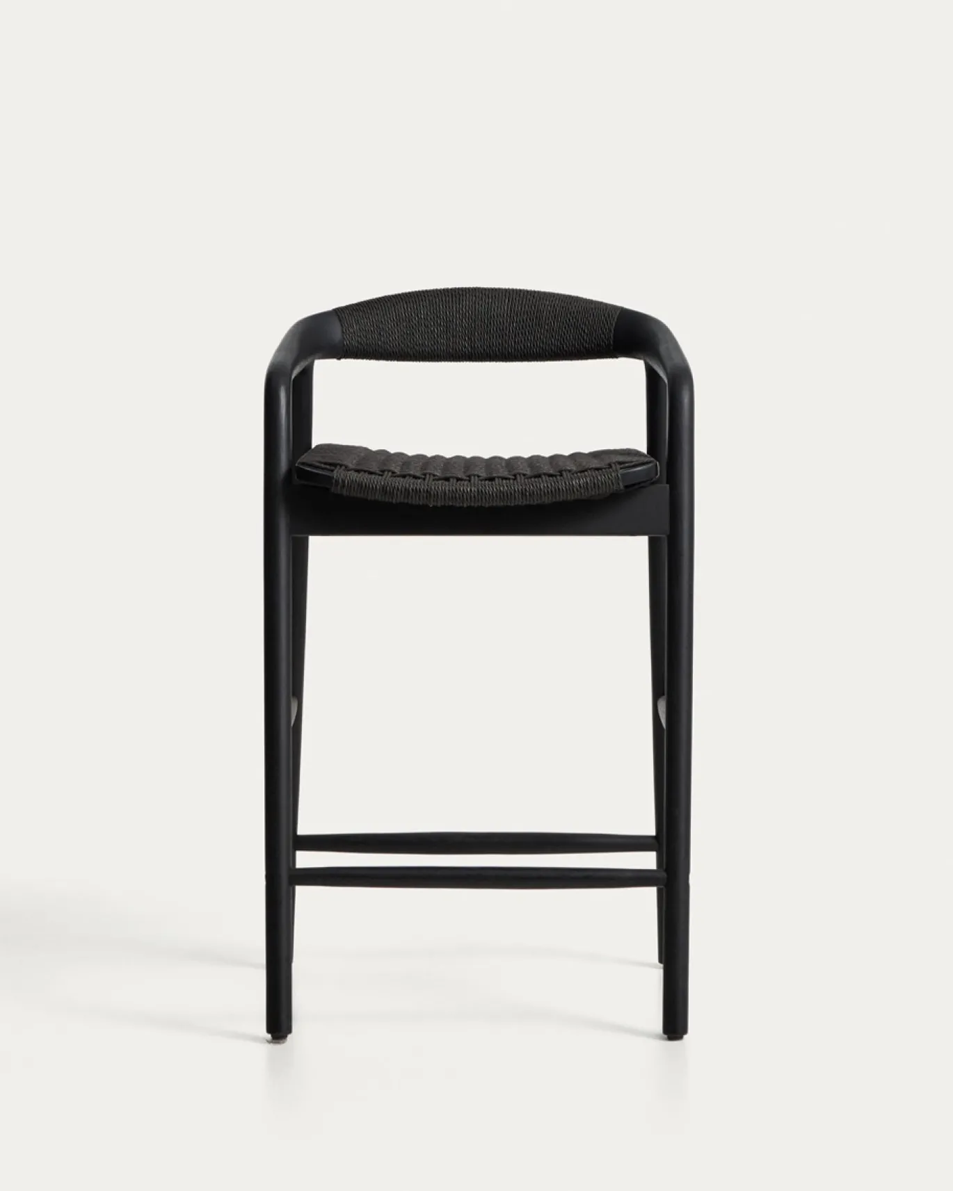 Kave Home Barstoel Derile Eiken Zwart