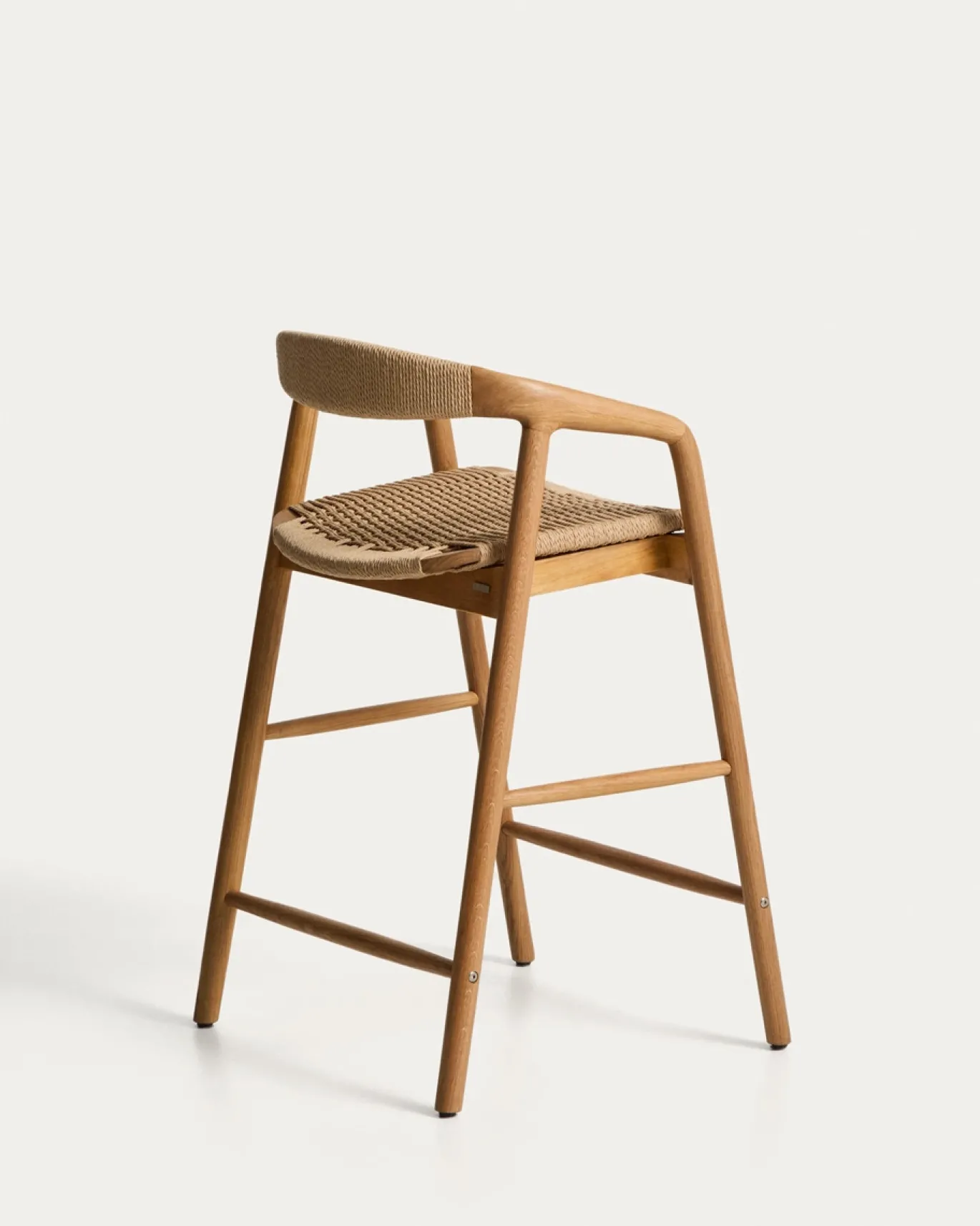 Kave Home Barstoel Derile Eiken Naturel/Beige