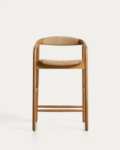 Kave Home Barstoel Derile Eiken Naturel/Beige