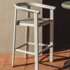 Kave Home Barstoel Erice Aluminium/Touw Beige