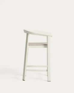 Kave Home Barstoel Erice Aluminium/Touw Beige