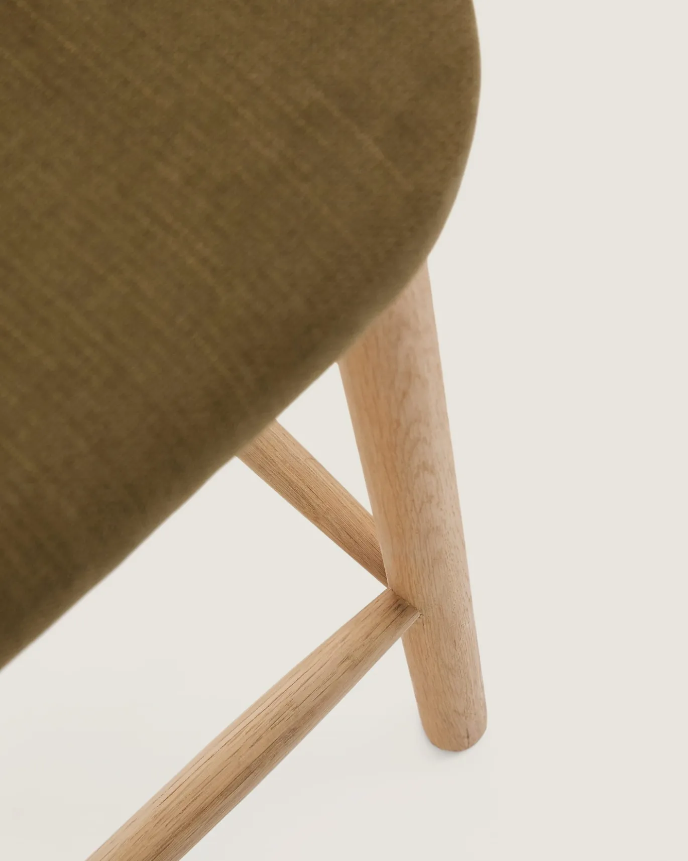 Kave Home Barstoel Helda Chenille Groen