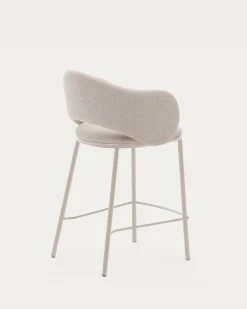Kave Home Barstoel Maina Beige Chenille 65cm