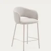 Kave Home Barstoel Maina Beige Grove Chenille 65cm