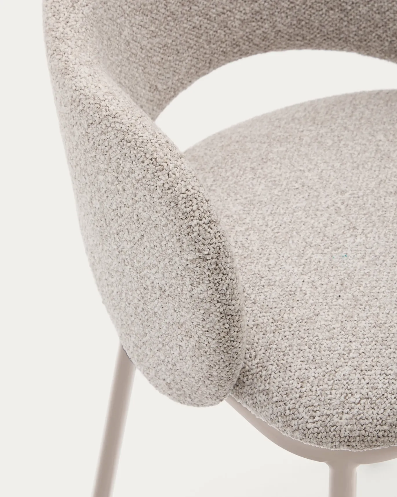 Kave Home Barstoel Maina Beige Grove Chenille 65cm