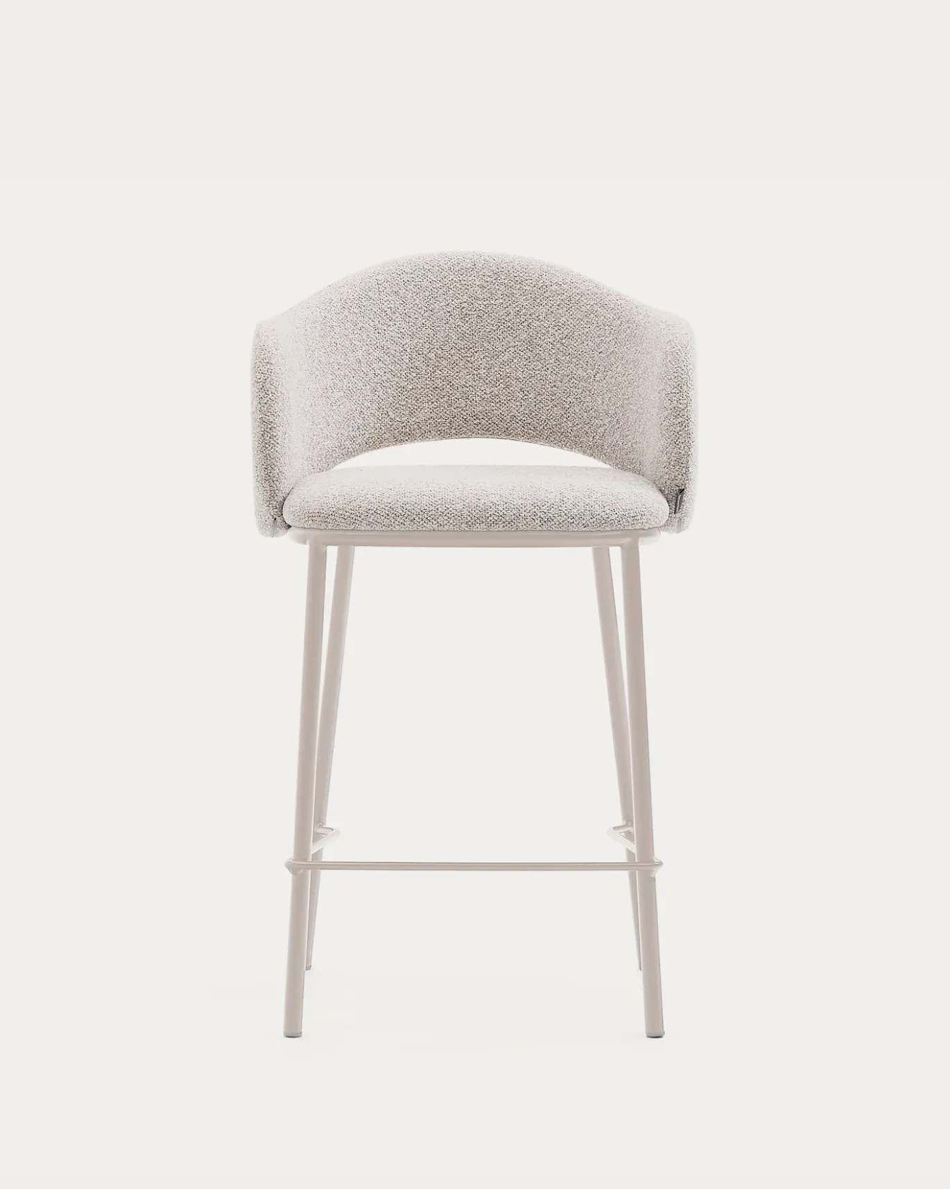 Kave Home Barstoel Maina Beige Grove Chenille 65cm