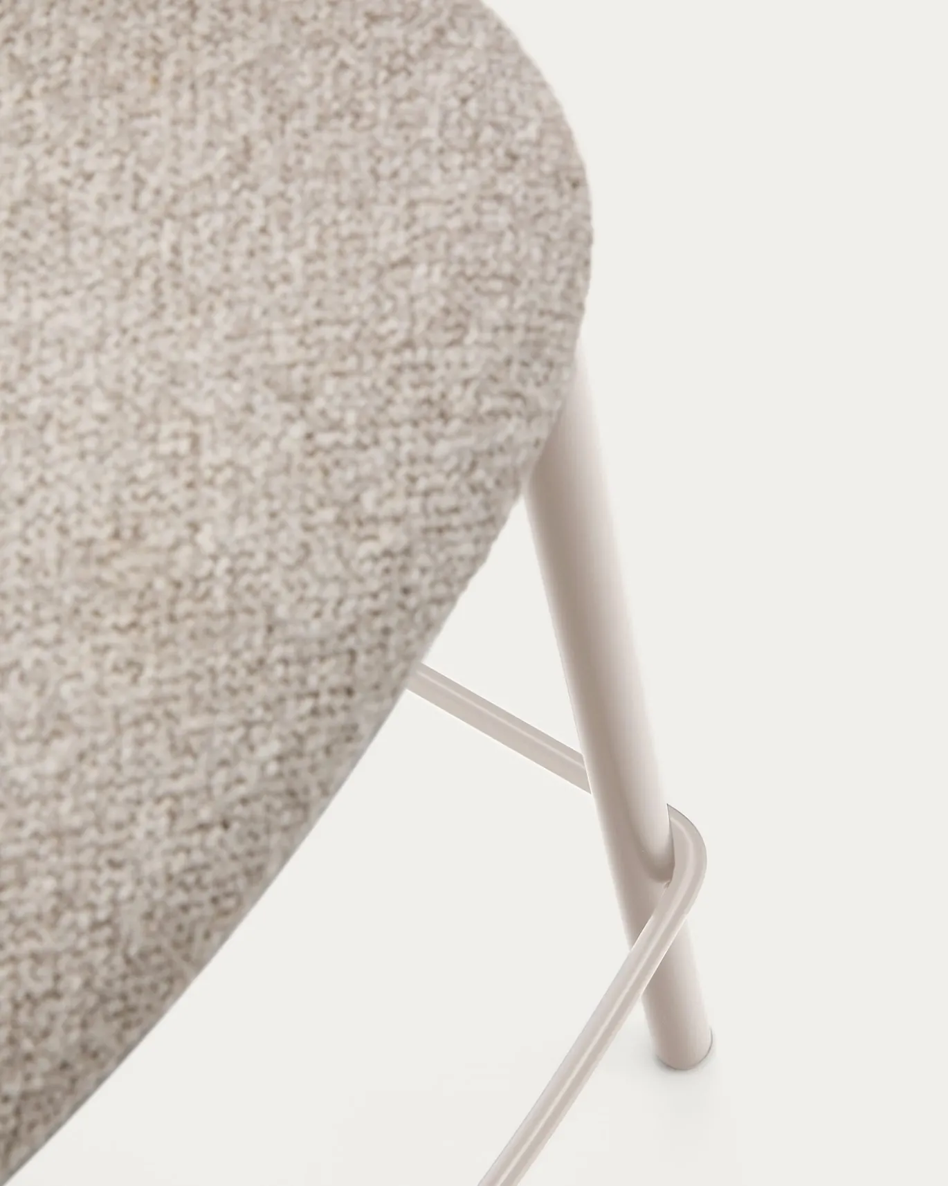 Kave Home Barstoel Maina Beige Grove Chenille 65cm