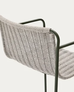 Kave Home Barstoel Maurina Outdoor Grijs/Groen