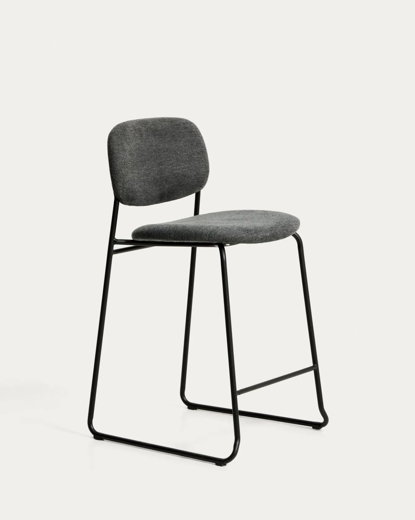 Kave Home Barstoel Meli Chenille Grijs