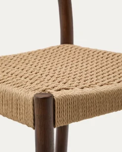Kave Home Barstoel Yalia Eikenhout Walnoot 65cm