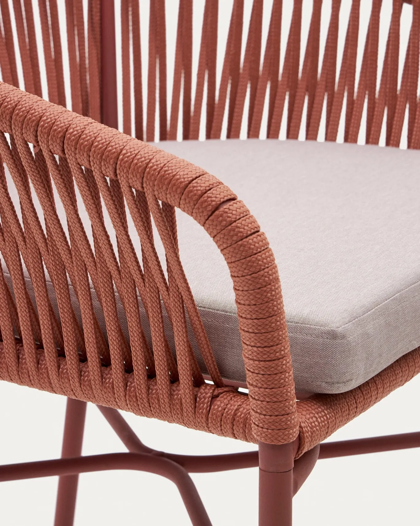 Kave Home Barstoel Yanet Terracotta Touw