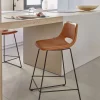 Kave Home Barstoel Zahara Bruin Synthetisch Leer