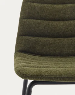 Kave Home Barstoel Zunilda Donkergroen Chenille