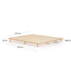 Kave Home Bed Anielle Essenhout 180x200cm