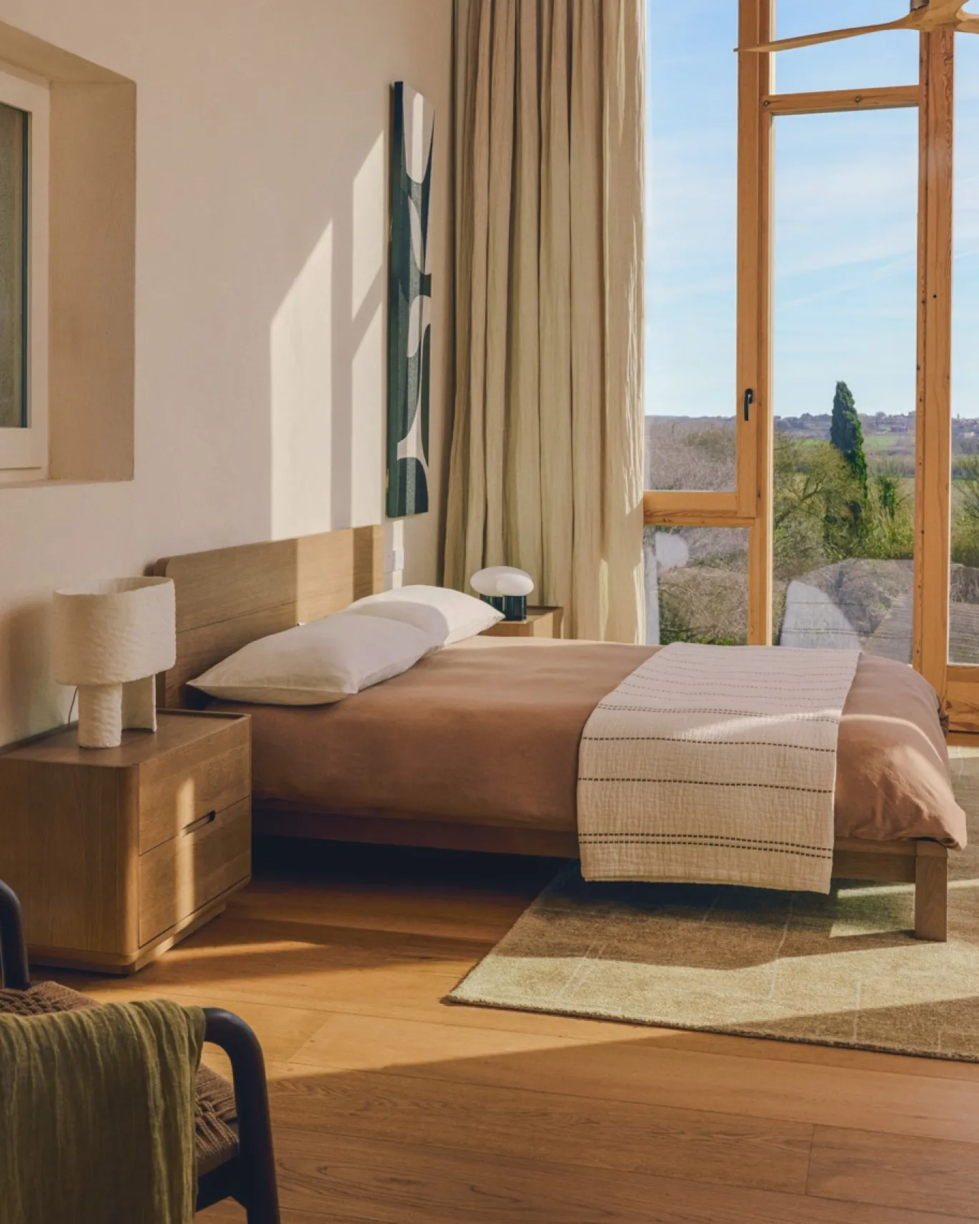 Kave Home Bed Arelida Eiken Lichtbruin 160x200cm