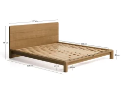 Kave Home Bed Arelida Eiken Lichtbruin 180x200cm