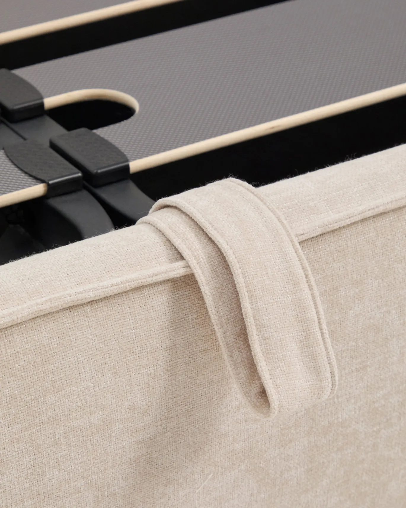 Kave Home Bed Arvian Chenille Beige 180x200cm