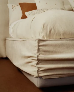 Kave Home Bed Arvian Chenille Beige 160x200cm