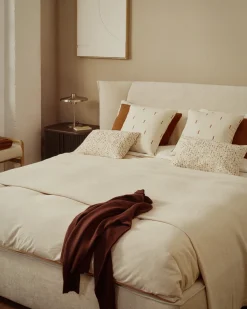 Kave Home Bed Arvian Chenille Beige 160x200cm